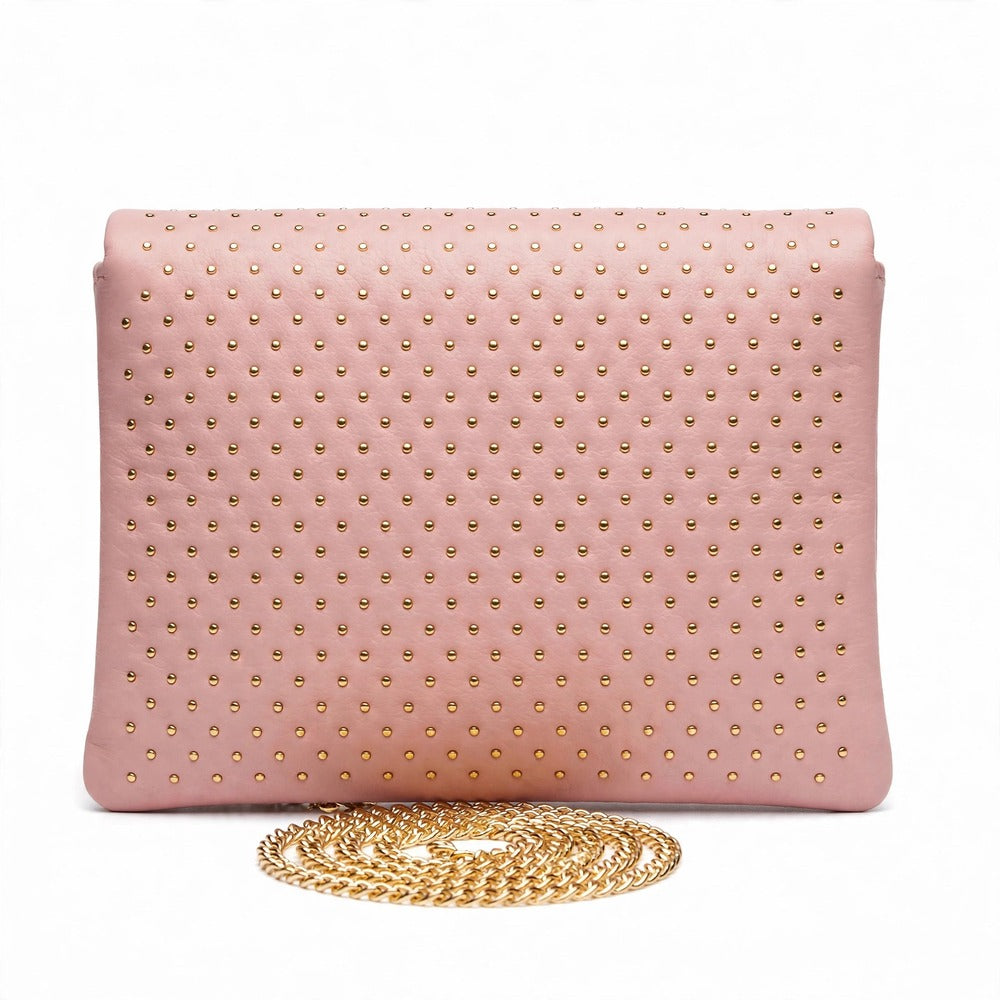 Blush Maren Embellished Clutch back view