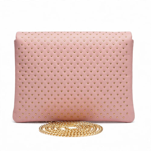 Blush Maren Embellished Clutch back view