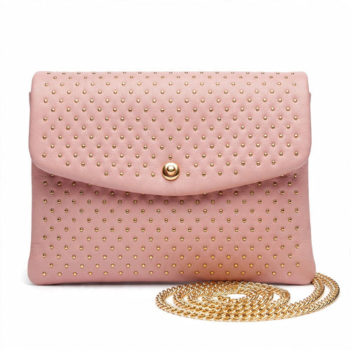 Blush Maren Embellished Clutch front view
